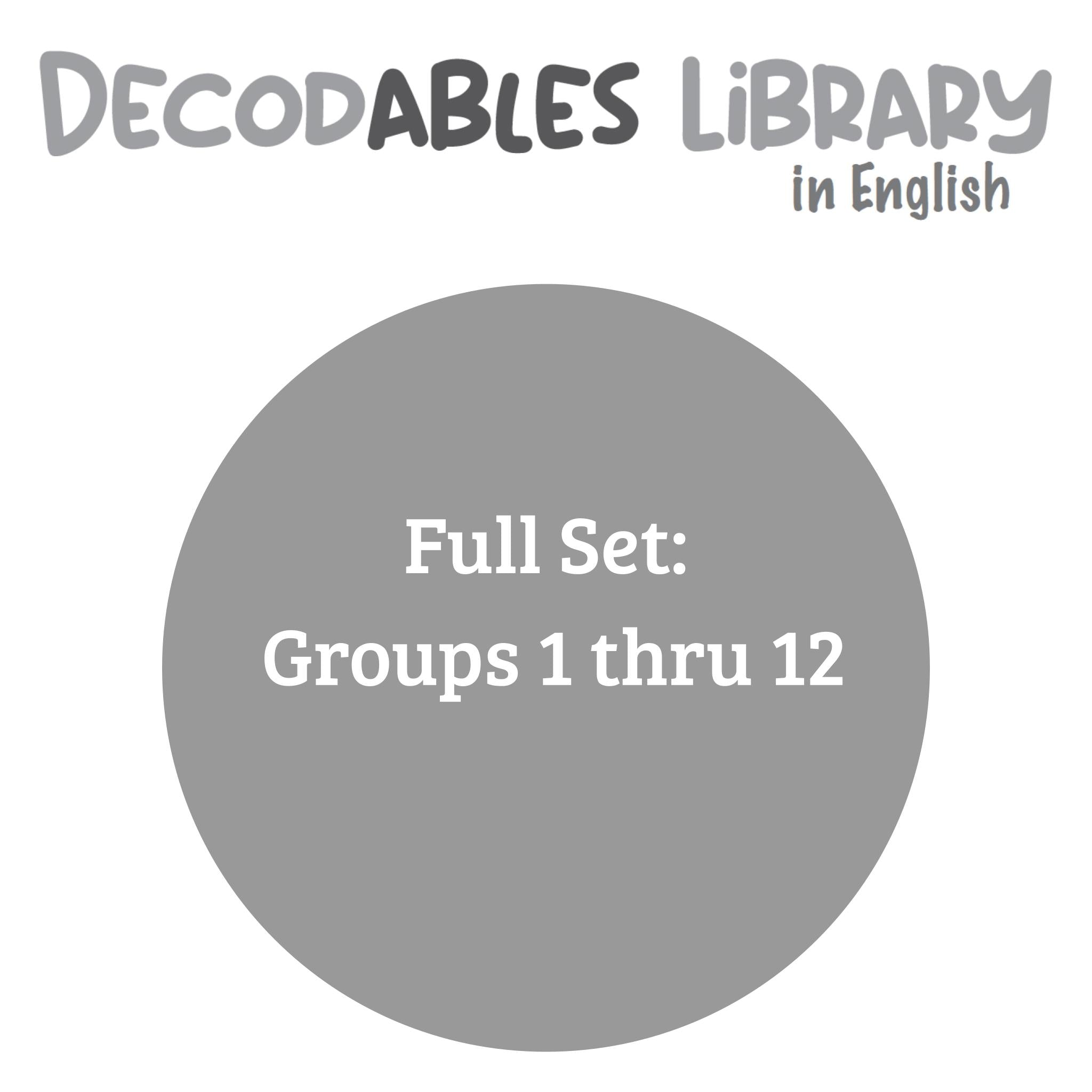 English Decodables Library - Full Set - Groups 1-12 (set of 156 titles)