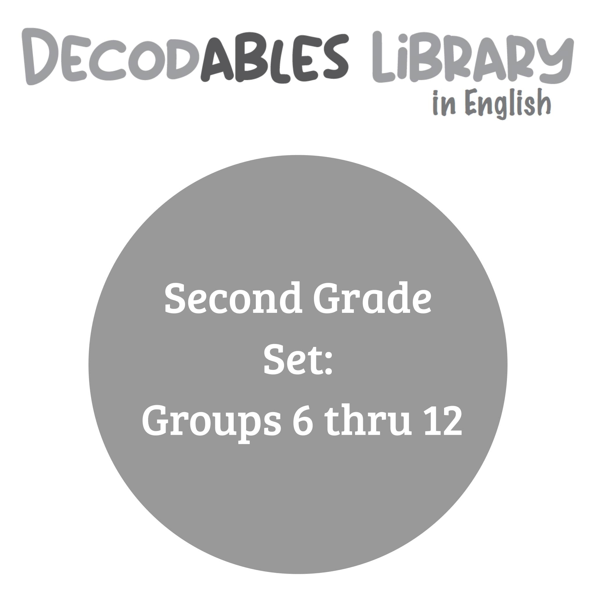 English Decodables Library - Second Grade Set (Includes Groups 6 thru 12)