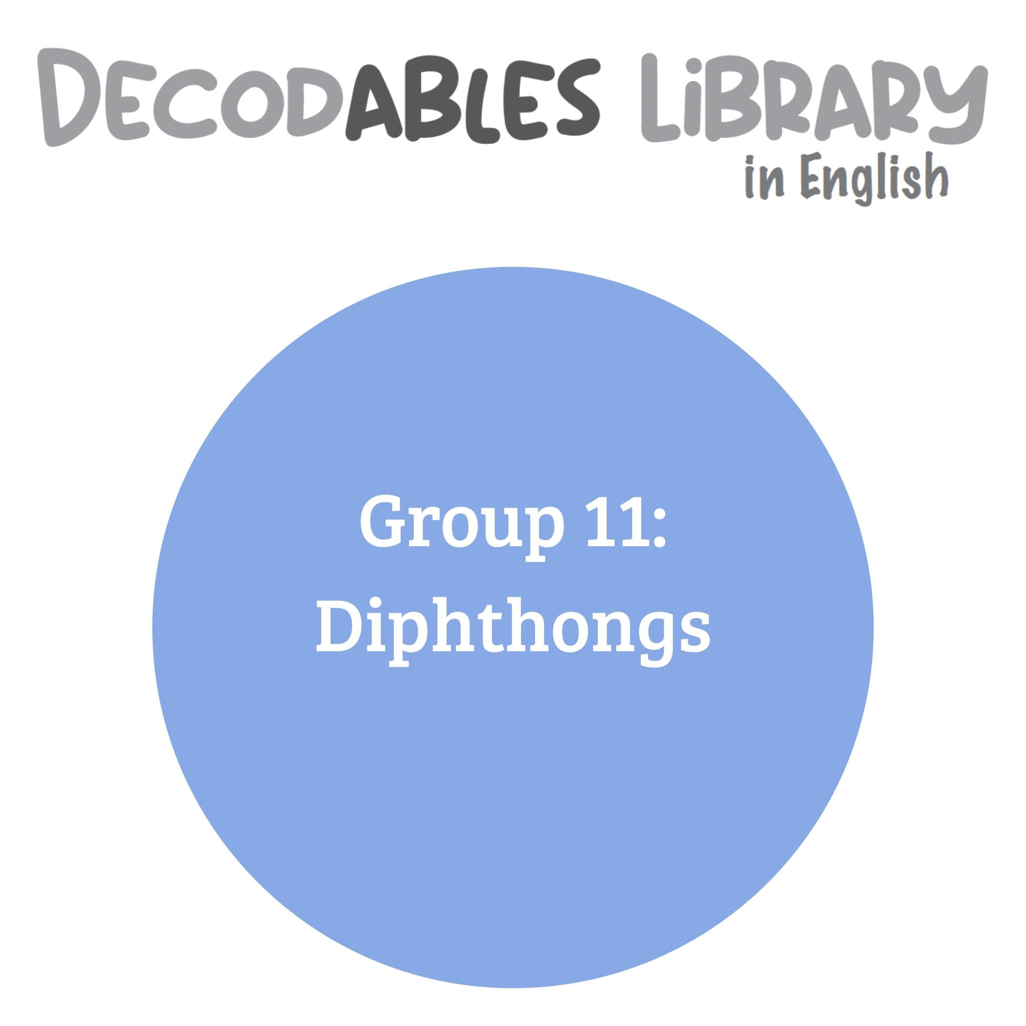 English Decodables Library - Group 11: Diphthongs (set of 6 titles)