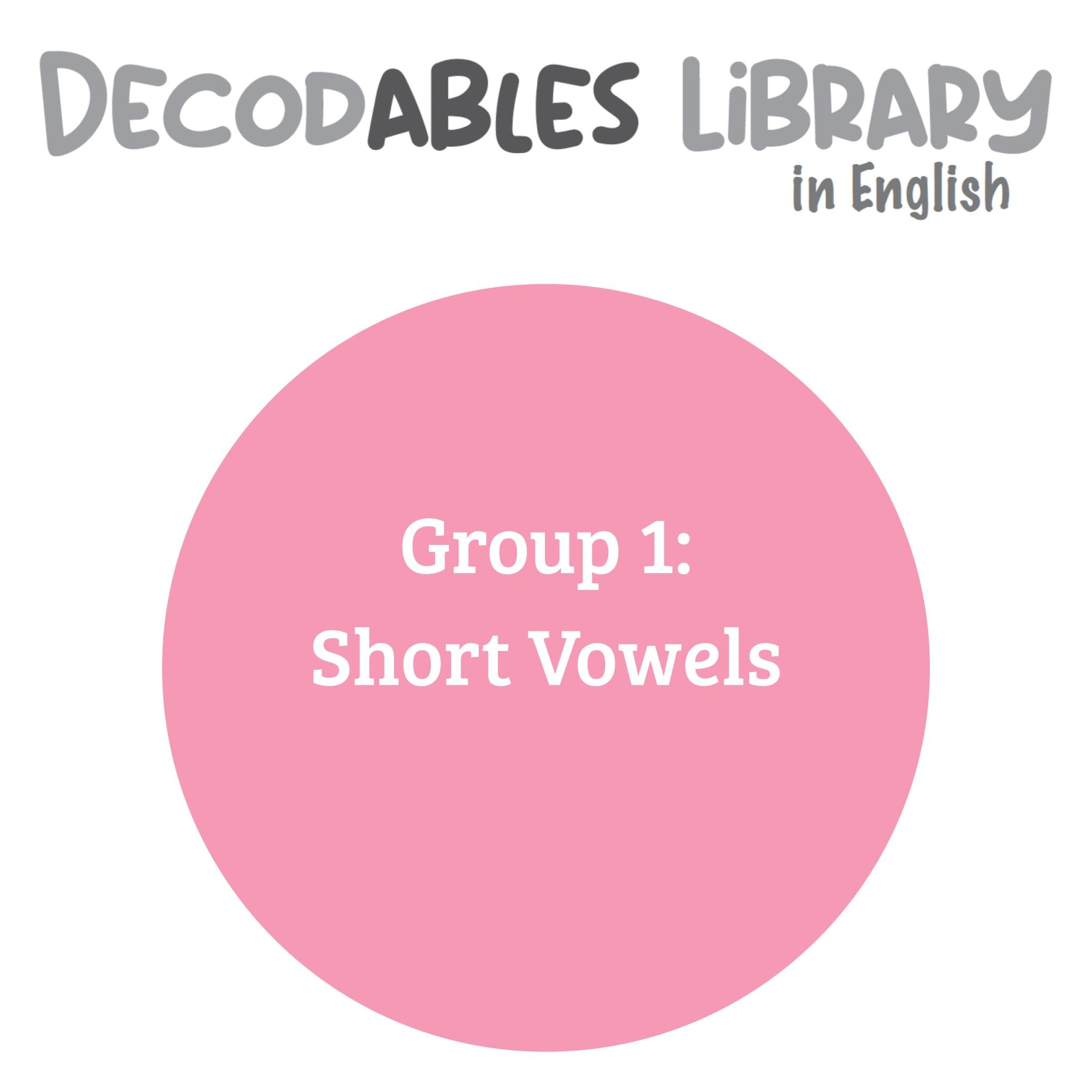 English Decodables Library - Group 1: Short Vowels (set of 25 titles)