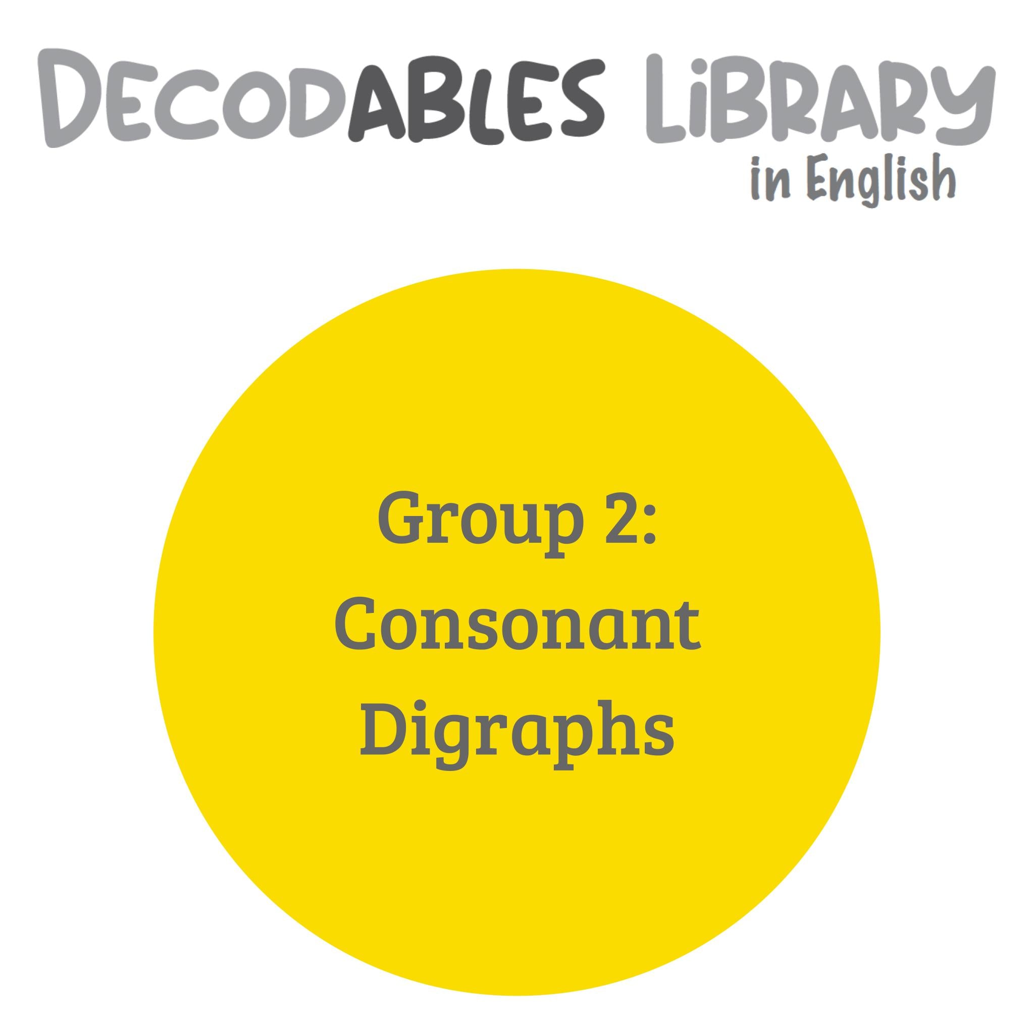 English Decodables Library - Group 2: Consonant Digraphs (set of 11 titles)
