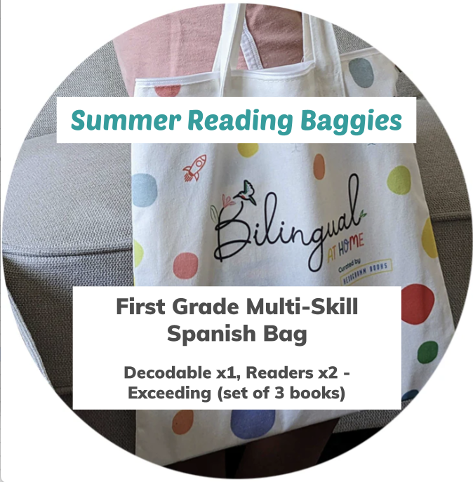 Spanish Traveling Library - 1st Grade Multi-Skill Bag - Decodable x1, Readers x2 - Exceeding (set of 3 books)