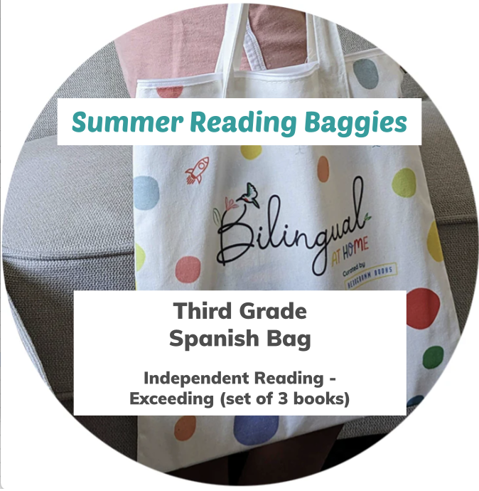Spanish Traveling Library - 3rd Grade Independent Reading Bag - Exceeding (set of 3 books)